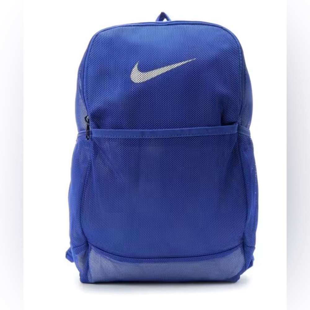 Nike Brasilia Medium Mesh Training Backpack, BA6050 480 Blue/White 26L New